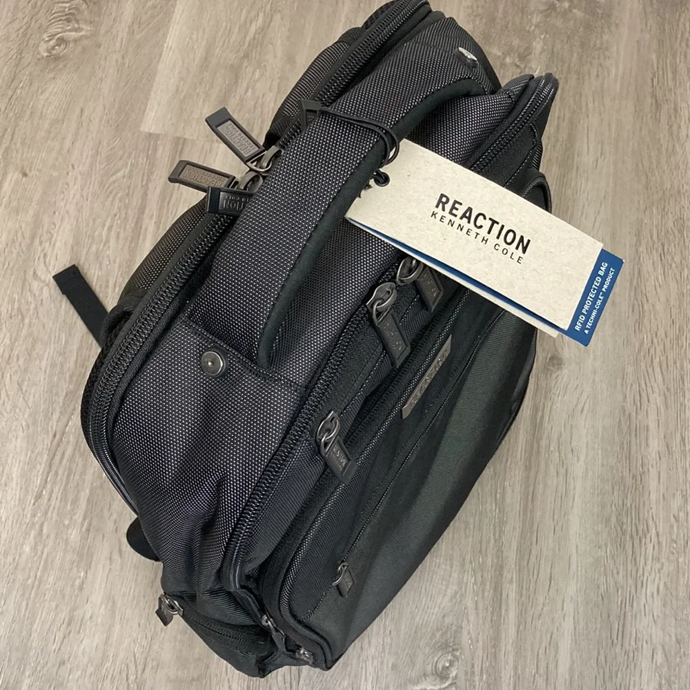 NEW Kenneth Cole RFID Business Travel Commuter Backpack